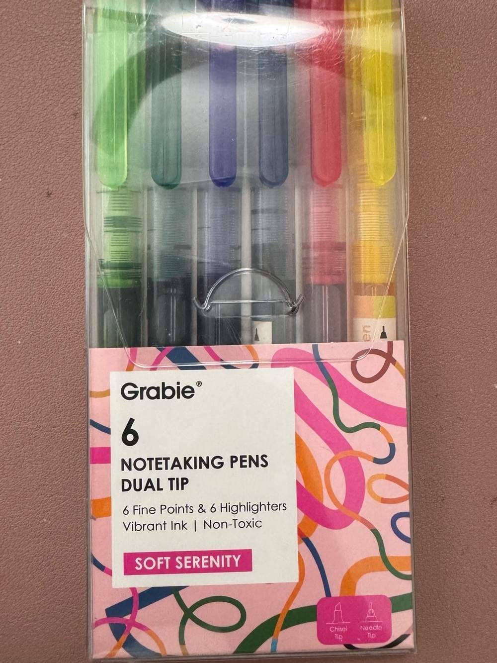 Grabie 6-Pack Notetaking Dual Tip Pens